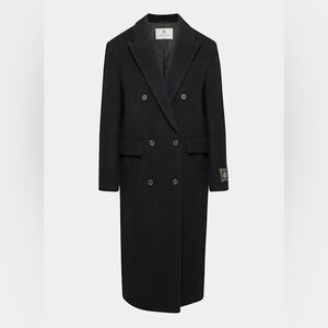 Babaton - Aritzia - Publication Coat - Elegant Gray Double-Breasted Women's Coat